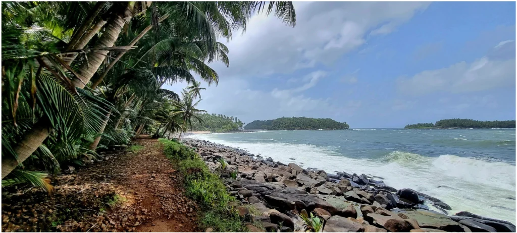 photo de plage des iles du salut en Guyane