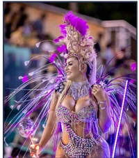 photo d'une danseuse au carnaval en Guyane